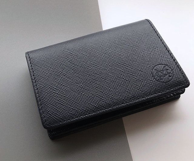 Mercury leather multi-layer card holder customized branded English