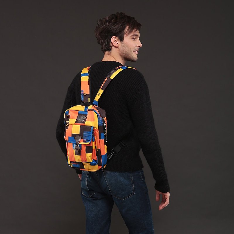 SOLIS Camouflage Series│10'' Tablet Backpack│Yellow Rocking - กระเป๋าเป้สะพายหลัง - เส้นใยสังเคราะห์ 
