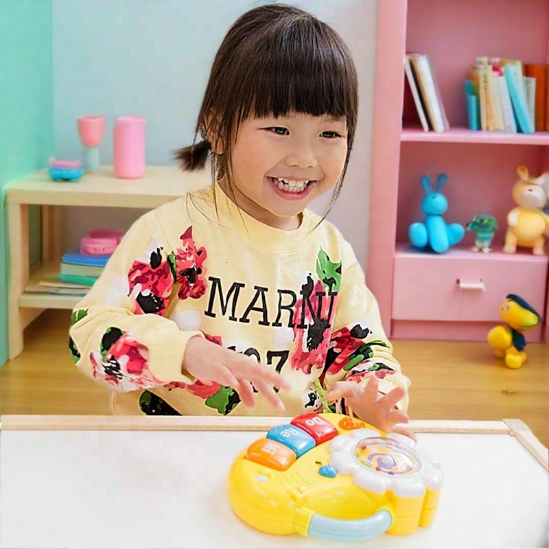 寶寶歡樂小樂器(鋼琴)  滿月禮物 兒童禮物 聖誕禮盒 畢業禮物 - 寶寶/兒童玩具/玩偶 - 塑膠 黃色