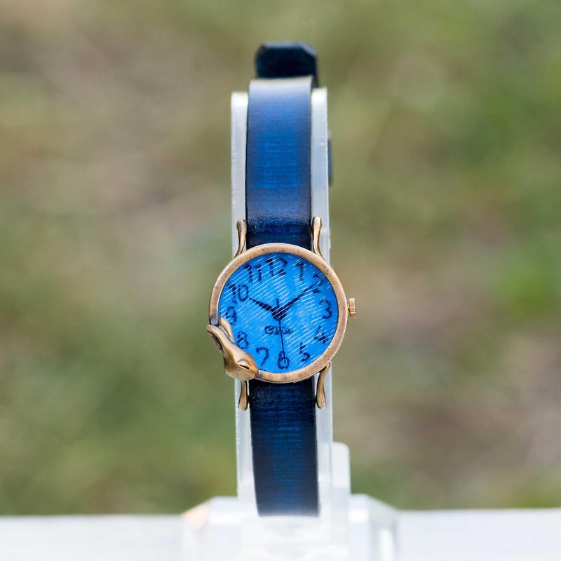 Dreaming rabbit watch S deep blue - Women's Watches - Other Metals Blue