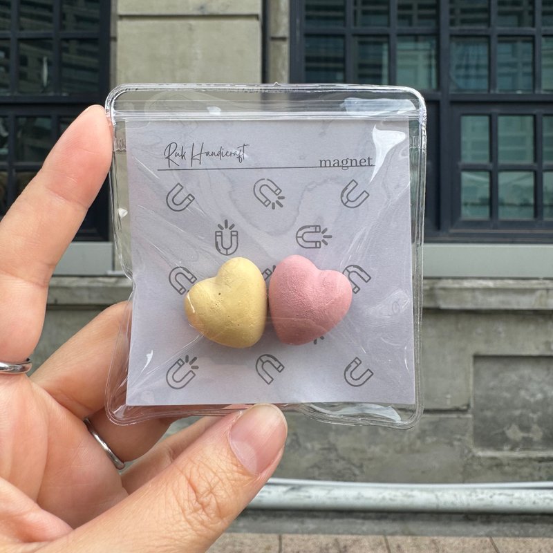 水泥愛心磁鐵擴香石2入組|企業贈禮|婚禮小物|大量採購 - 香氛/精油/擴香 - 水泥 