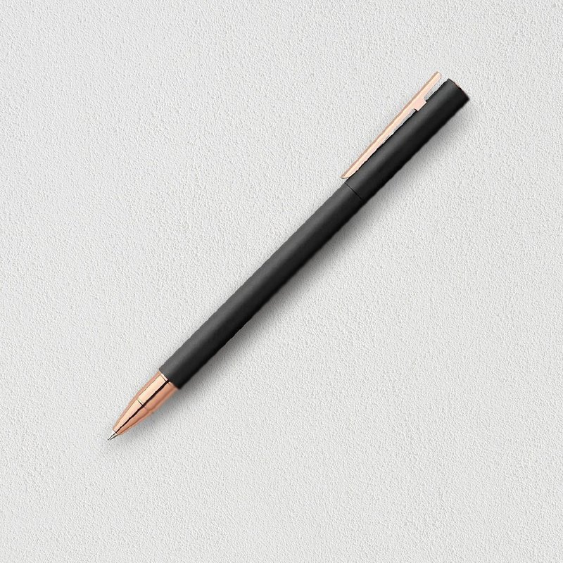【Faber-Castell】NEO Slim 黑沙袖珍帝黃金鋼珠筆 免費刻字 - 鋼珠筆 - 樹脂 黑色