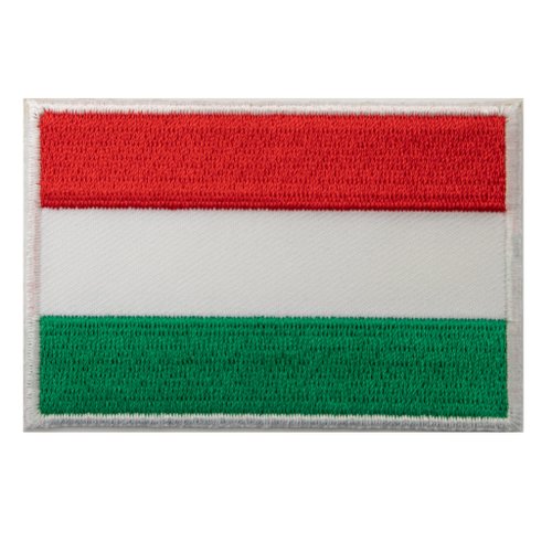 A-ONE 匈牙利 國旗 熨燙布章 Flag Patch 電繡裝飾貼 布章 徽章刺繡 布
