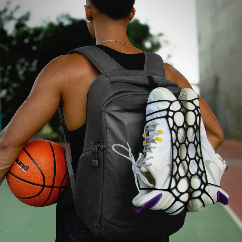 Bone portable breathable shoe bag shoe tying basketball shoe bag - จักรยาน - ซิลิคอน 