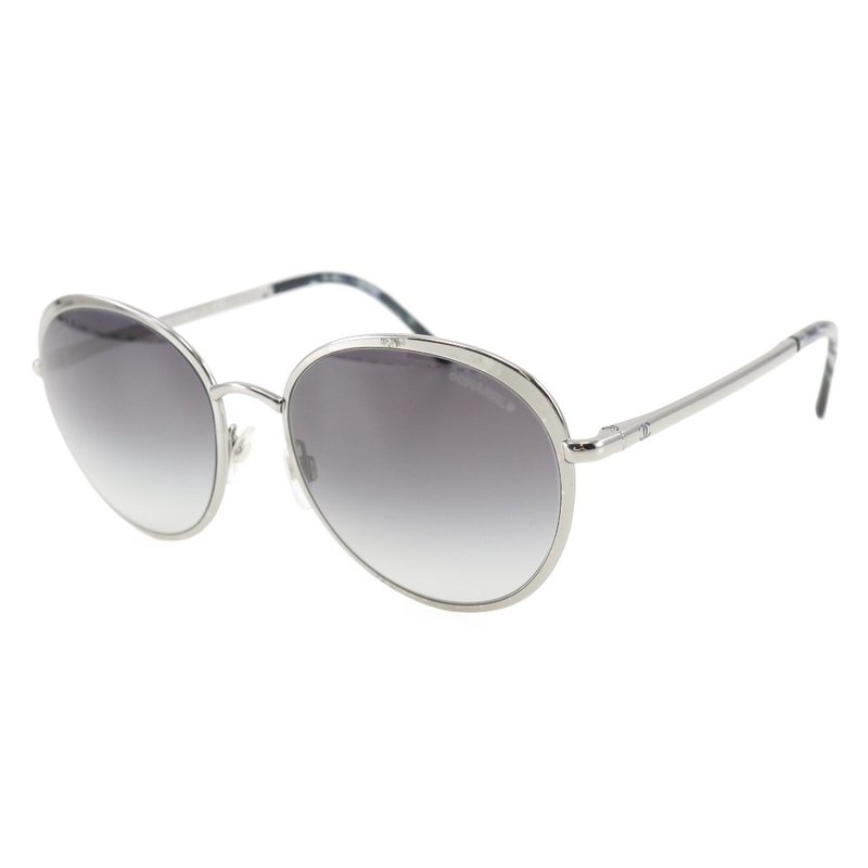 【日本直送】シャネル CHANEL サングラス 4206 プラスチック シルバー/青 レディース【中古】 - 太陽眼鏡/墨鏡 - 塑膠 銀色