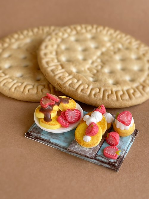 【 ケーキショップ スイーツ付き 】ドールハウスハンドメイド　ミニチュアスイーツ お気に入りのケーキ屋」ミニチュア ドールハウス ☆完成品