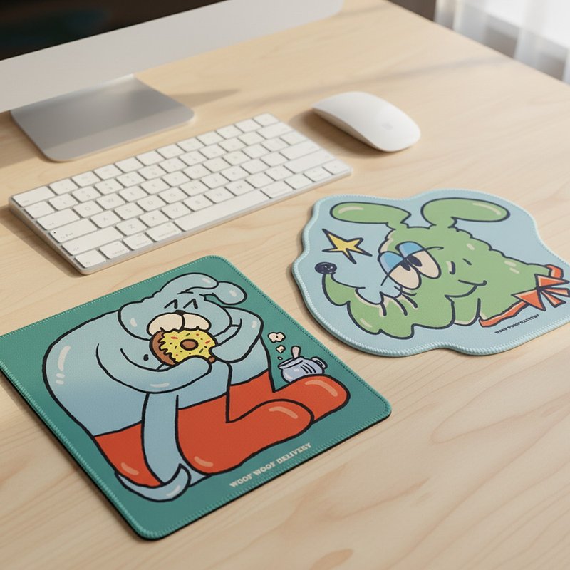 滑一滑鼠墊 - 滑鼠墊 - 橡膠 綠色