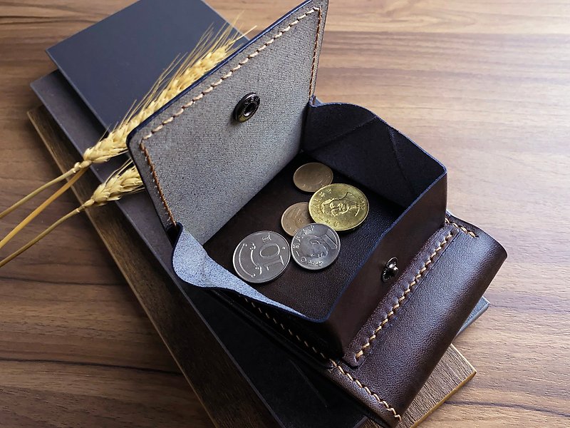 Eisen leather classic handmade leather coin wallet coin wallet stc-6018 - กระเป๋าสตางค์ - หนังแท้ 