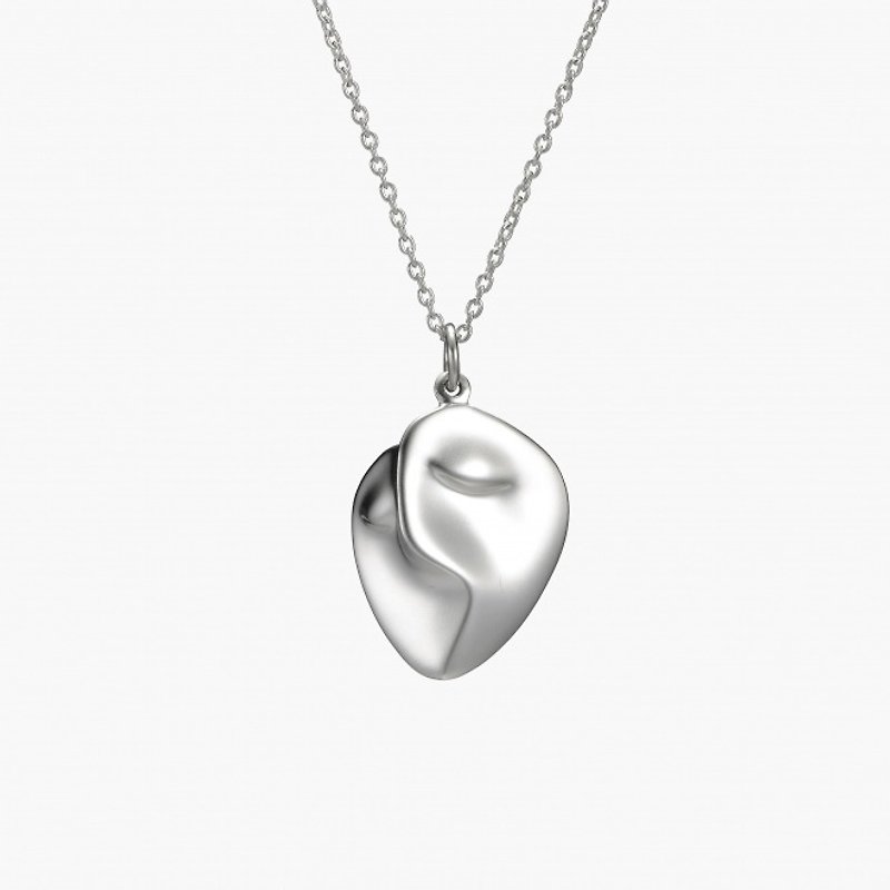 P & I handmade silver jewelry # solid sense - Klimt <Golden Kiss> small section S - Necklaces - Other Metals Gray