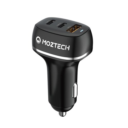 萬魔未來工學院 MOZTECH | PD3.0/48W快充三孔車用充電器