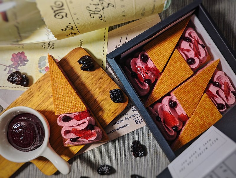 【Chunyue】Brandy Sour Cherry Cream Sandwich I Ultimate Cream Sandwich Series - Handmade Cookies - Fresh Ingredients 