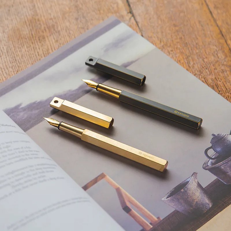 [Pocket Pen] Classic Core Series/Two Colors - ปากกาหมึกซึม - ทองแดงทองเหลือง สีทอง
