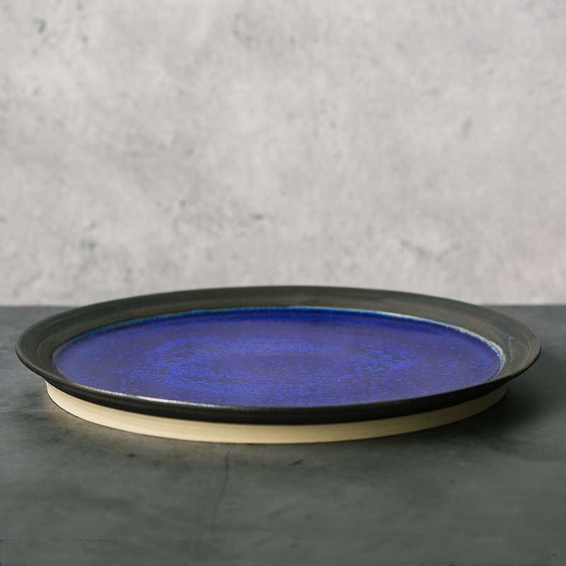 【NightStar】plate (L) - Plates & Trays - Pottery Multicolor