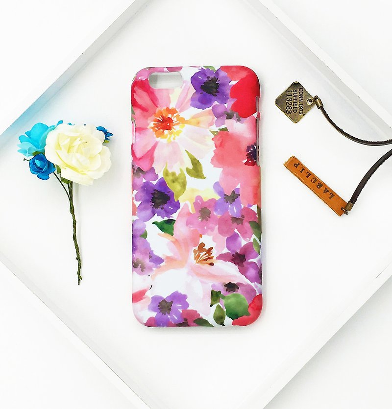 Blossoming-Manchun Yingying-iPhone original mobile phone case/protective case - Phone Cases - Plastic Pink