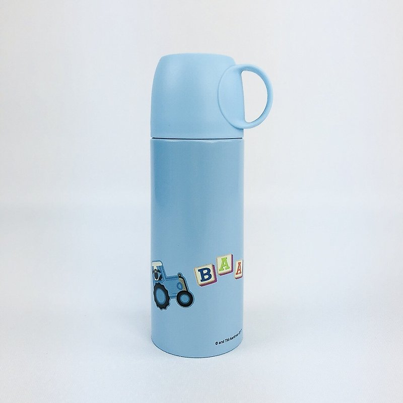 笑笑羊(Shaun The Sheep)授權-馬卡龍粉彩杯蓋保溫瓶(藍) - 其他 - 其他金屬 藍色