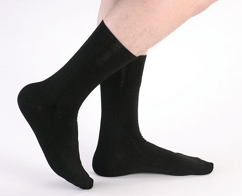 寬口-防臭紳士襪 咖啡  聖誕交換禮物 - 西裝襪/紳士襪 - 聚酯纖維 咖啡色