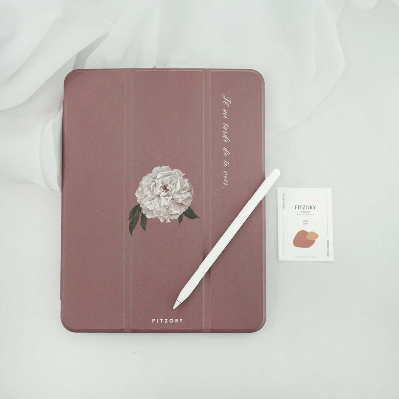 【FITZORY】花藝師 芍藥款 | iPad殼 - 平板/電腦保護殼/保護貼 - 塑膠 紅色