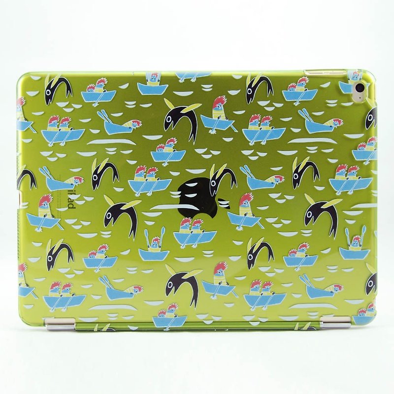 Moomin 噜噜 米 Genuine License-iPad Crystal Case [Flying Pilot's Pilot] - Tablet & Laptop Cases - Plastic Green