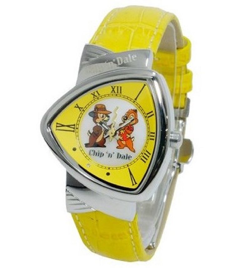 Chip and Dale Triangle Wrist Watch Limited Edition 100 - นาฬิกาผู้หญิง - สแตนเลส สีเหลือง