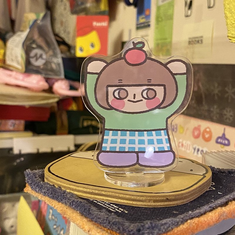 Raising Hand Girl Acrylic Clip Stand - ที่ตั้งบัตร - อะคริลิค 