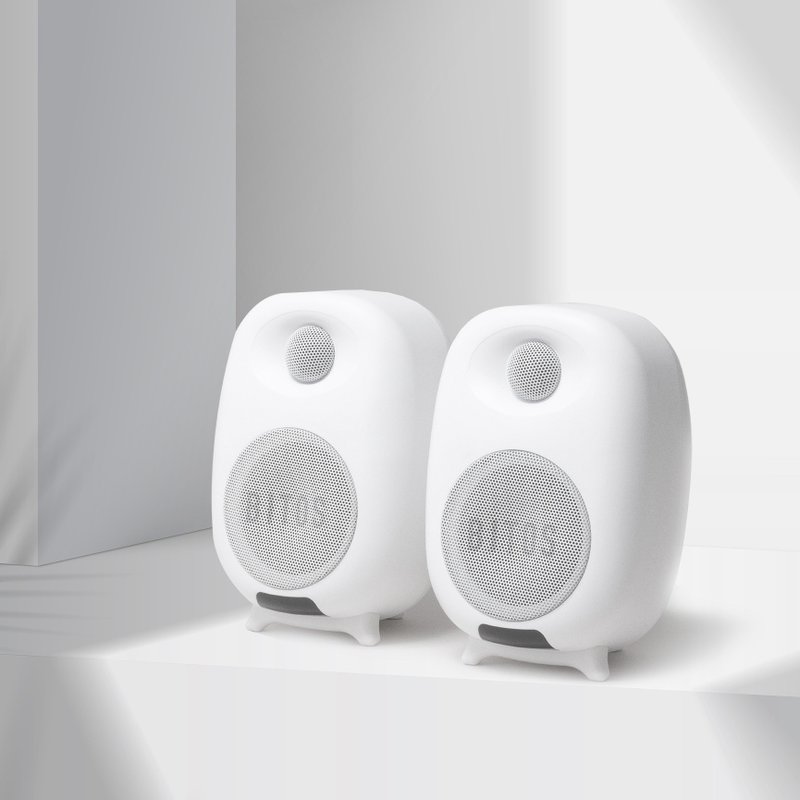 BITOS SHIRO Bluetooth speaker with crisp sound quality as pure as white paper - ลำโพง - โลหะ ขาว