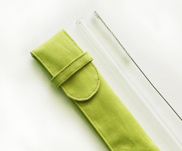 FROG On Green GLASS STRAW - Reusable Straws, Glass Straws