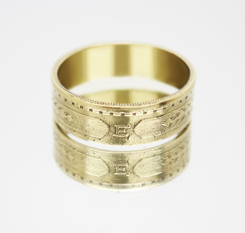 Chile Coin Ring 5 centesimos 1960-1970 coin rings for men coin rings for women - 戒指 - 其他金屬 