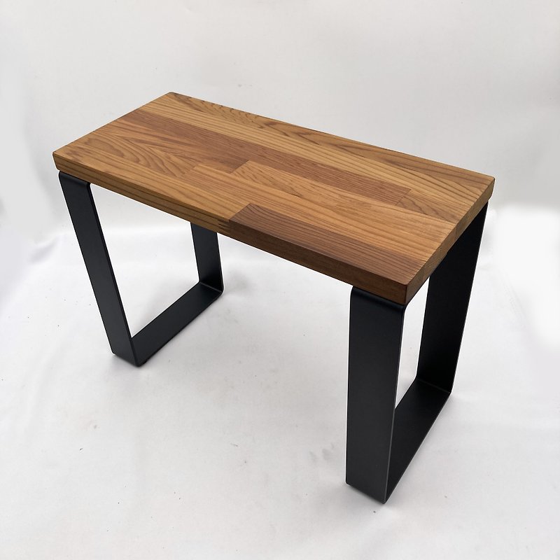 Iron wood and long-legged shelf single shelf can be customized size shelf - Shelves & Baskets - Other Metals Brown