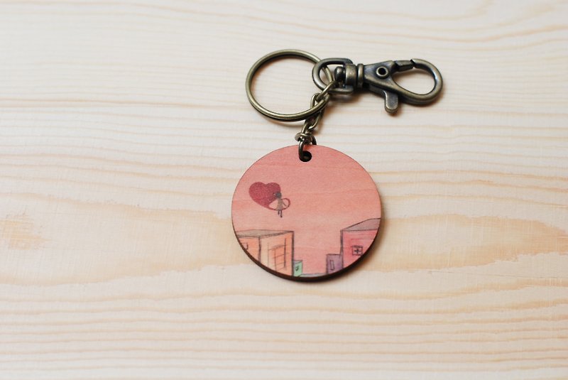 Key ring - it's nice to have you - Keychains - Wood Brown