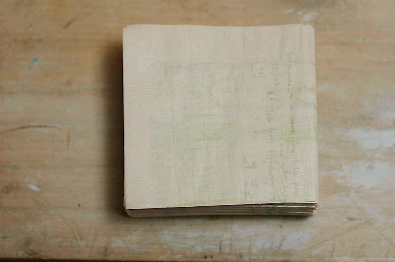 Classiky x Craft Log's Paper Napkin【Graffiti B / Natural (45241-04)】 - ผ้ารองโต๊ะ/ของตกแต่ง - กระดาษ สีกากี