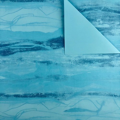 Crystal Rose Ribbon 緞帶專賣 藍色海洋傳說/歐洲進口包裝紙