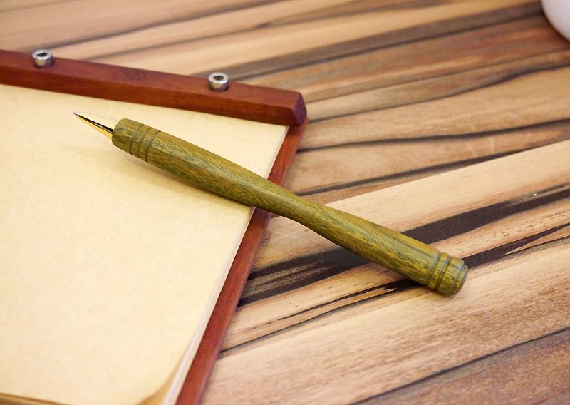 Wooden ball pen - ปากกา - ไม้ สีเขียว