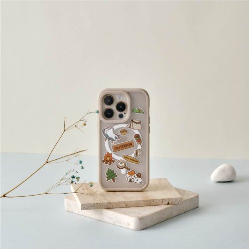 TOYSELECT 歐吉喵NEKO OJIMEOW戶外露營極光霧透MagSafe iPhone手機殼