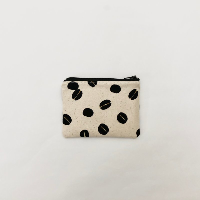 客製化選布-來一杯咖啡零錢包 小包 生日禮物 送禮 - 零錢包/小錢包 - 棉．麻 多色