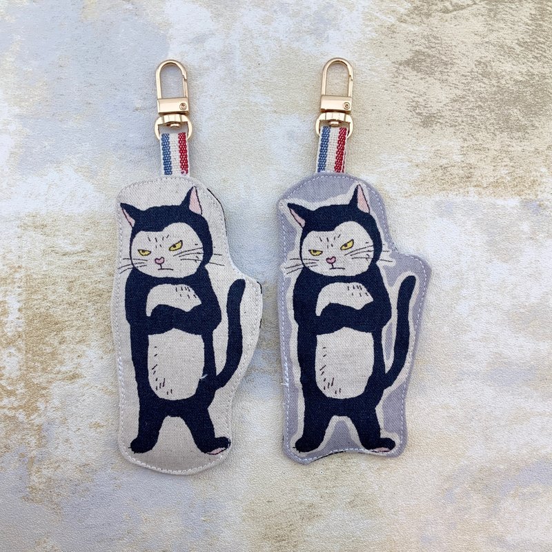 貓咪—吊飾/鑰匙圈/行李吊牌/書包辨識 - 吊飾/掛飾 - 棉．麻 