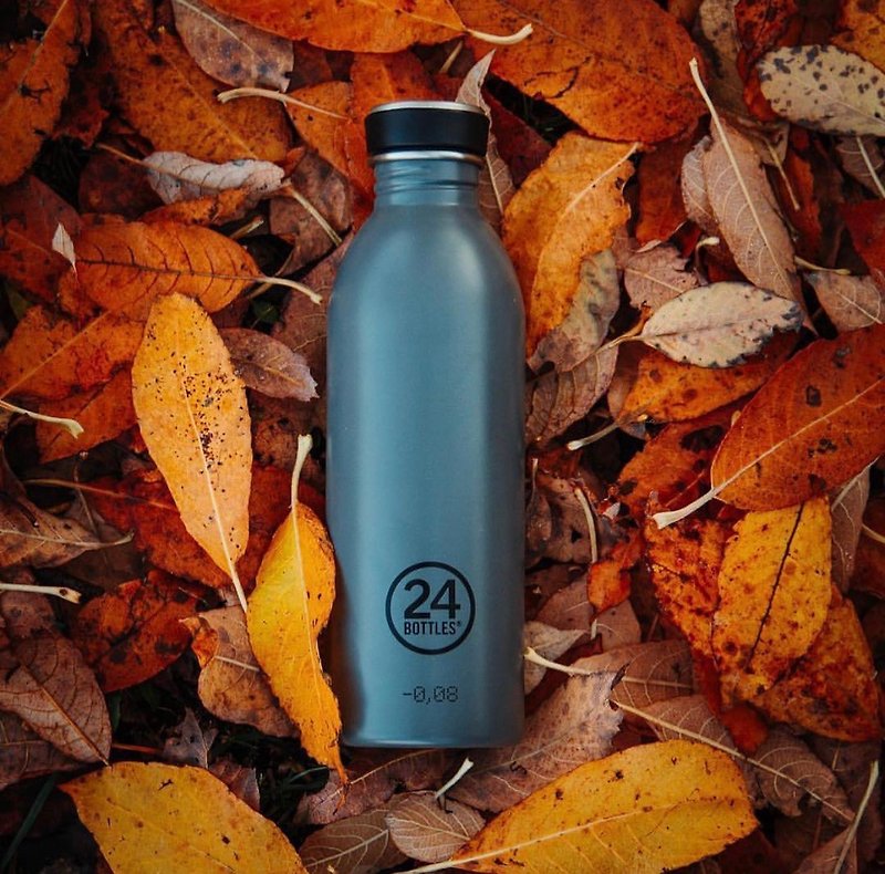 24Bottles - Urban Bottle Formal Grey - 100g lightweight stainless steel bottle - Pitchers - Stainless Steel Gray