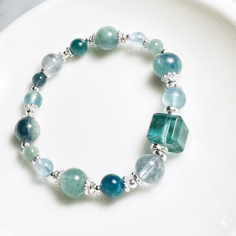 Maldives Blue Tears- Stone Stone Bracelet - Bracelets - Crystal Blue