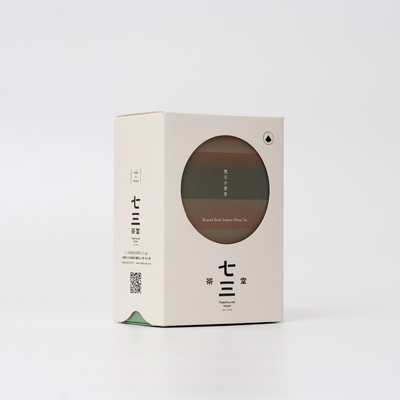 七三茶堂 立體茶包丨黑豆小麥茶 8單入–精裝盒 - 茶葉/茶包/水果茶 - 紙 白色