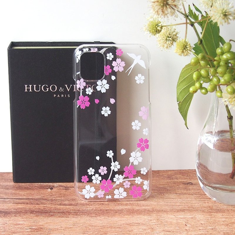 Clear Phone Case - Cherry blossoms and Swallow - - เคส/ซองมือถือ - พลาสติก สีใส