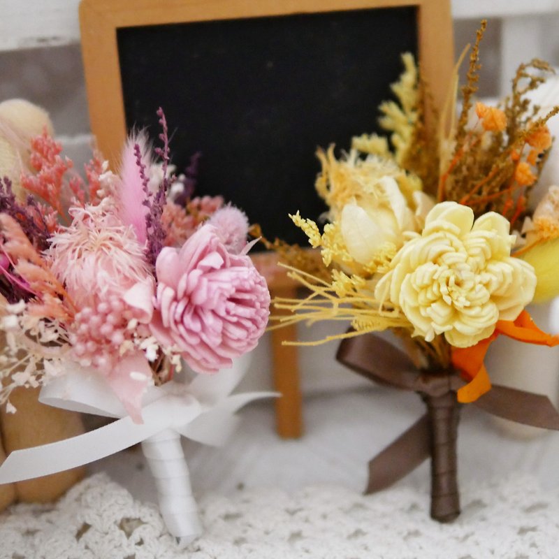 Corsage material package, extremely floral eternal flower gift - Dried Flowers & Bouquets - Plants & Flowers Pink