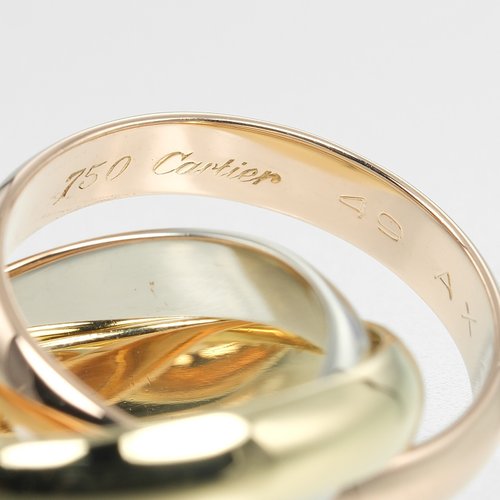 【カルティエ/Cartier】 トリニティリング 9号 K18YG/WG/PG Cartier カルティエ CARTIER トリニティ 9号 リング 指輪 3.4mm