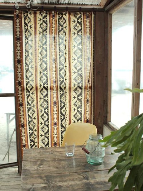 Ametsuchi Navajo CHIMAYO Pattern Curtain