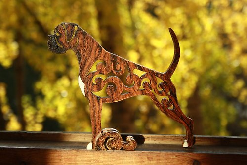 ArtDogs Statuette Boxer dog figurine made of wood