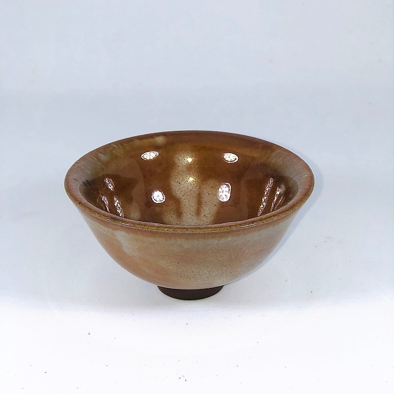 Hand-made firewood-yaki Shino small tea bowl JC059 - Teapots & Teacups - Other Materials 