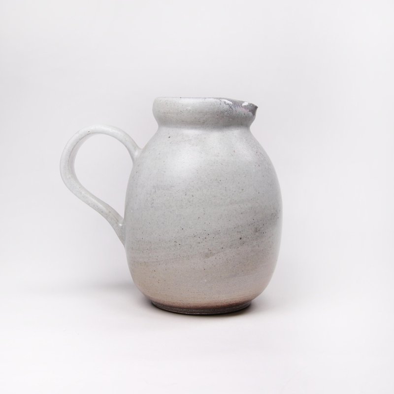 明芽窯 l 簡約質感柴燒灰釉茶海 - 茶具/茶杯 - 陶 白色