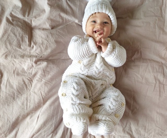 Baby white clearance knitted outfit