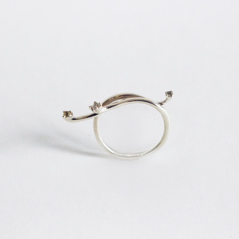 Small Willowy ring - 戒指 - 純銀 