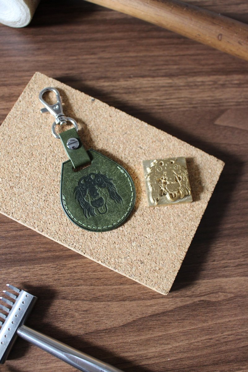 聖誕禮物【客製】寵物鎖匙扣/Airtags套 - 鎖匙扣/鎖匙包 - 真皮 