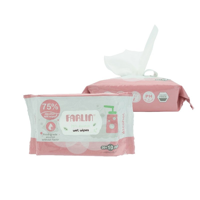 【FARLIN】Alcohol Antibacterial Wet Wipes_30 Pumps - Other - Other Materials Pink