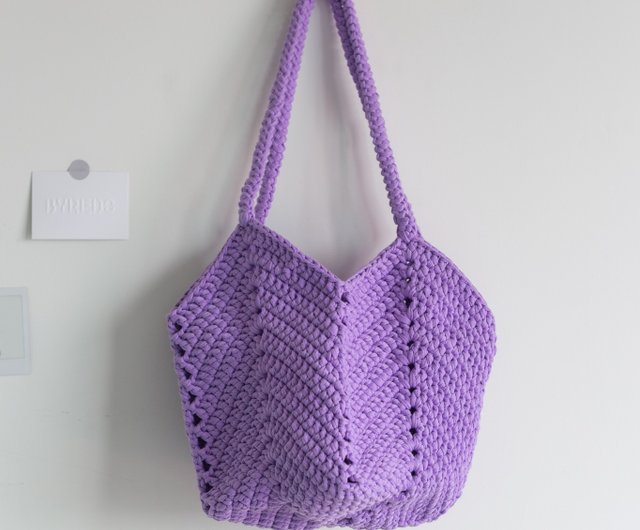 Crochet T-shirt Yarn Tote